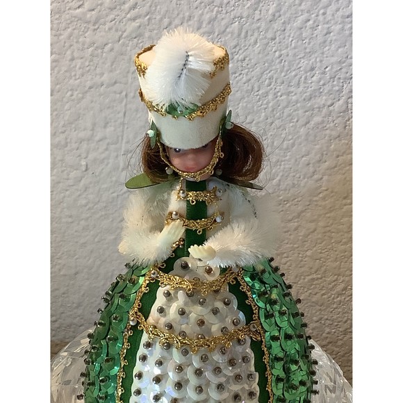 1970s Lil Missy Beaded Sequin Majorette #13332 Doll Great St. Patrick's Day Gift - Picture 6 of 10